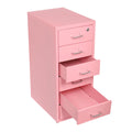 6 Drawer Lockable Metal Mobile File Cabinet with 4 Wheels X71291