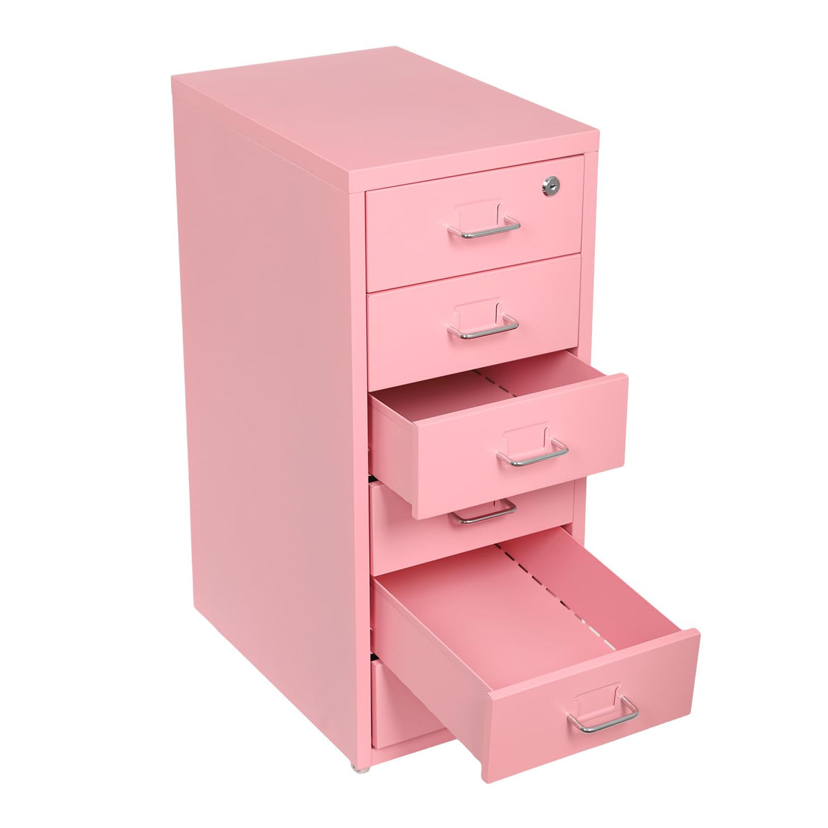 6 Drawer Lockable Metal Mobile File Cabinet with 4 Wheels X71291