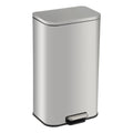 5.2 Gallon Brushed Stainless Steel Trash Can with Soft-Close Lid Y457438