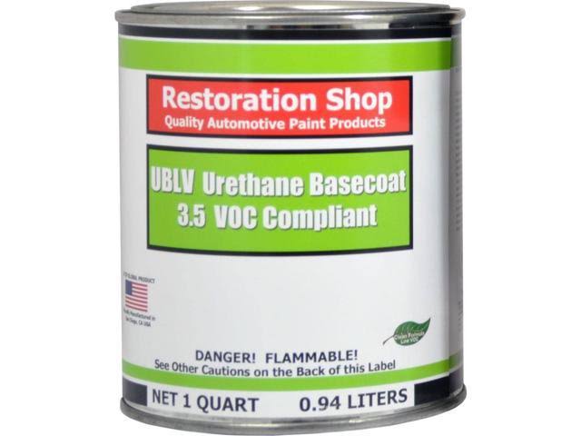 Jet Black 1 Quart Low VOC Urethane Basecoat Paint E112701