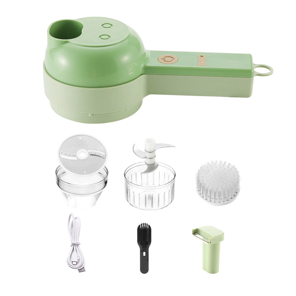 4 in 1 Handheld Electric Vegetable Cutter Set Q449752