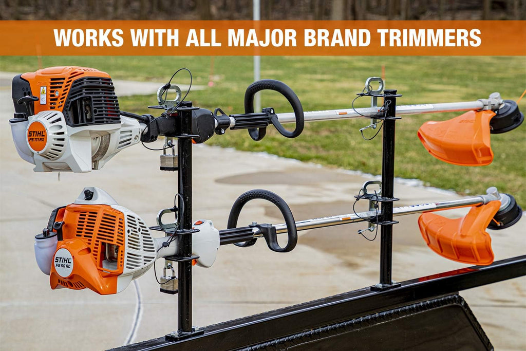 2 Channel Lockable Trimmer Rack, Black X59110