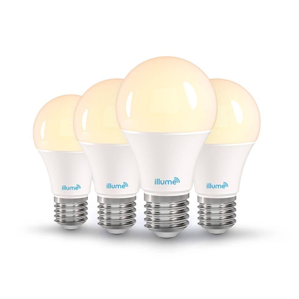 Multi-Color and Pure White A19 Smart Bulb Kit (4/Pack) Y498986