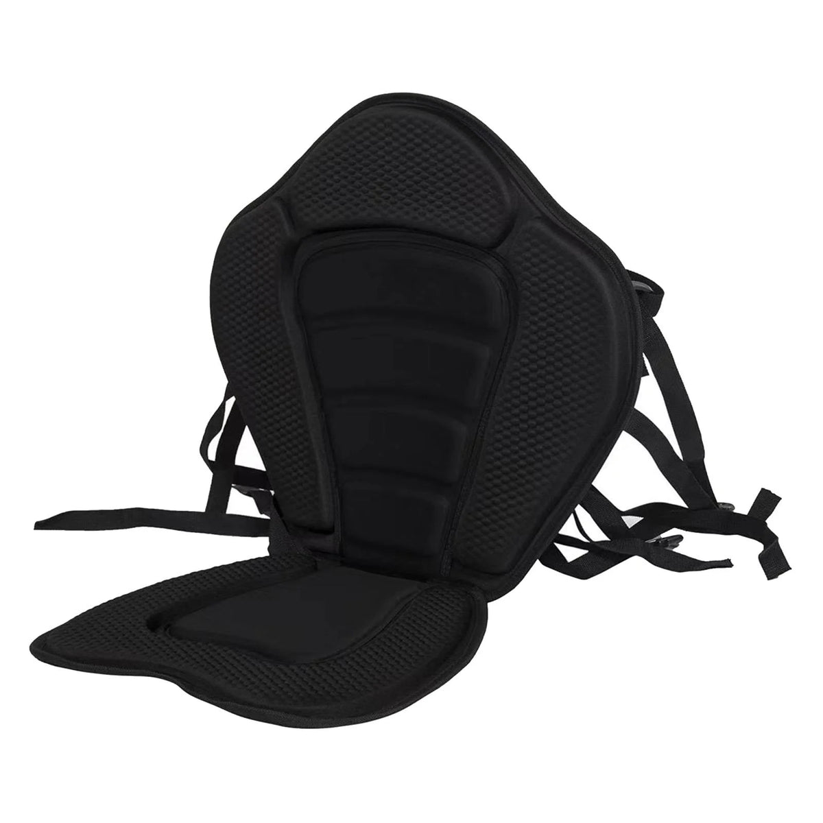 Black Kayak Seat Cushion with Detachable Backrest and Bag N81505