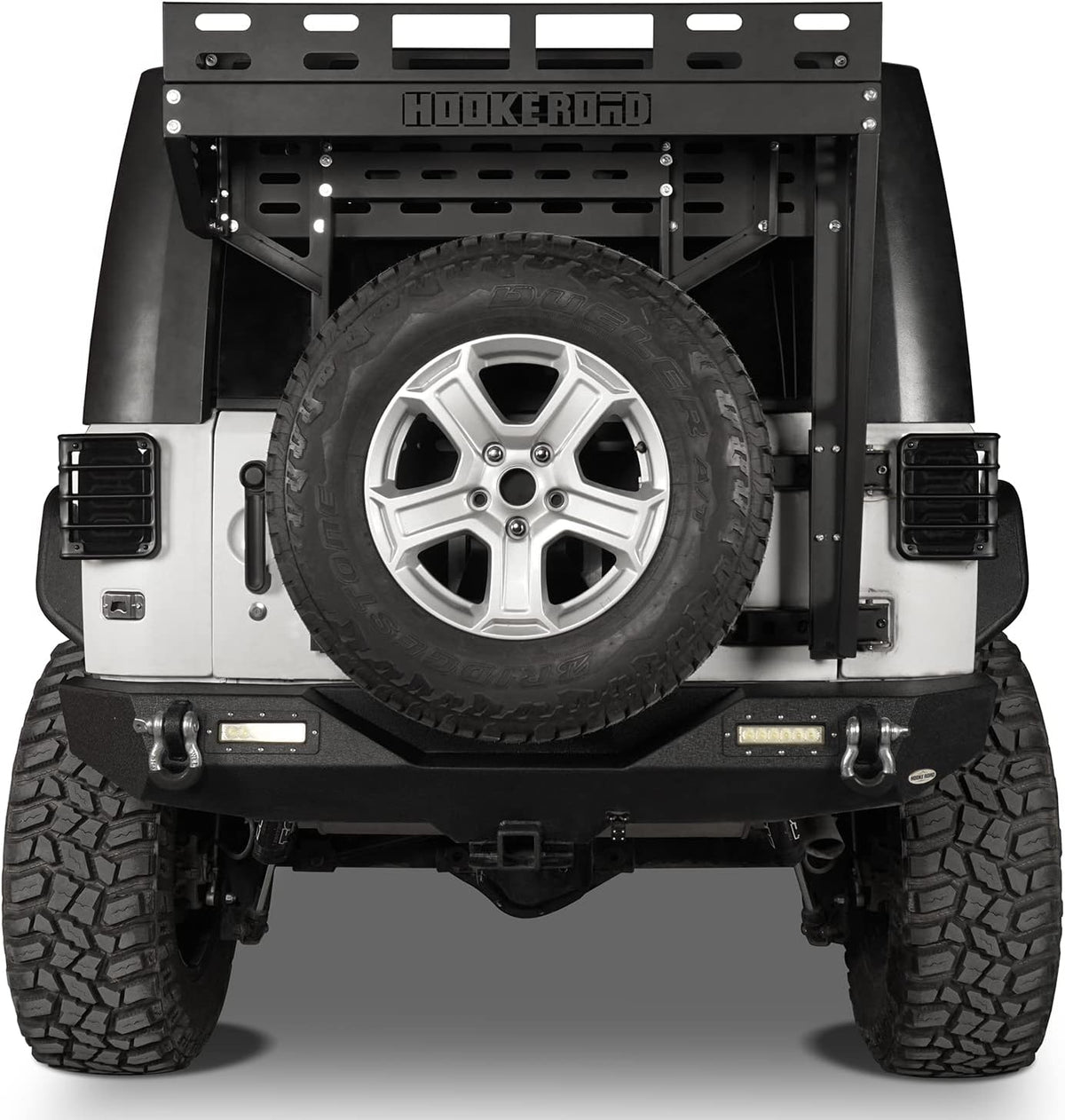 Tailgate Basket Rear Cargo Rack System with Reinforced Tailgate Hinge Kit R2436