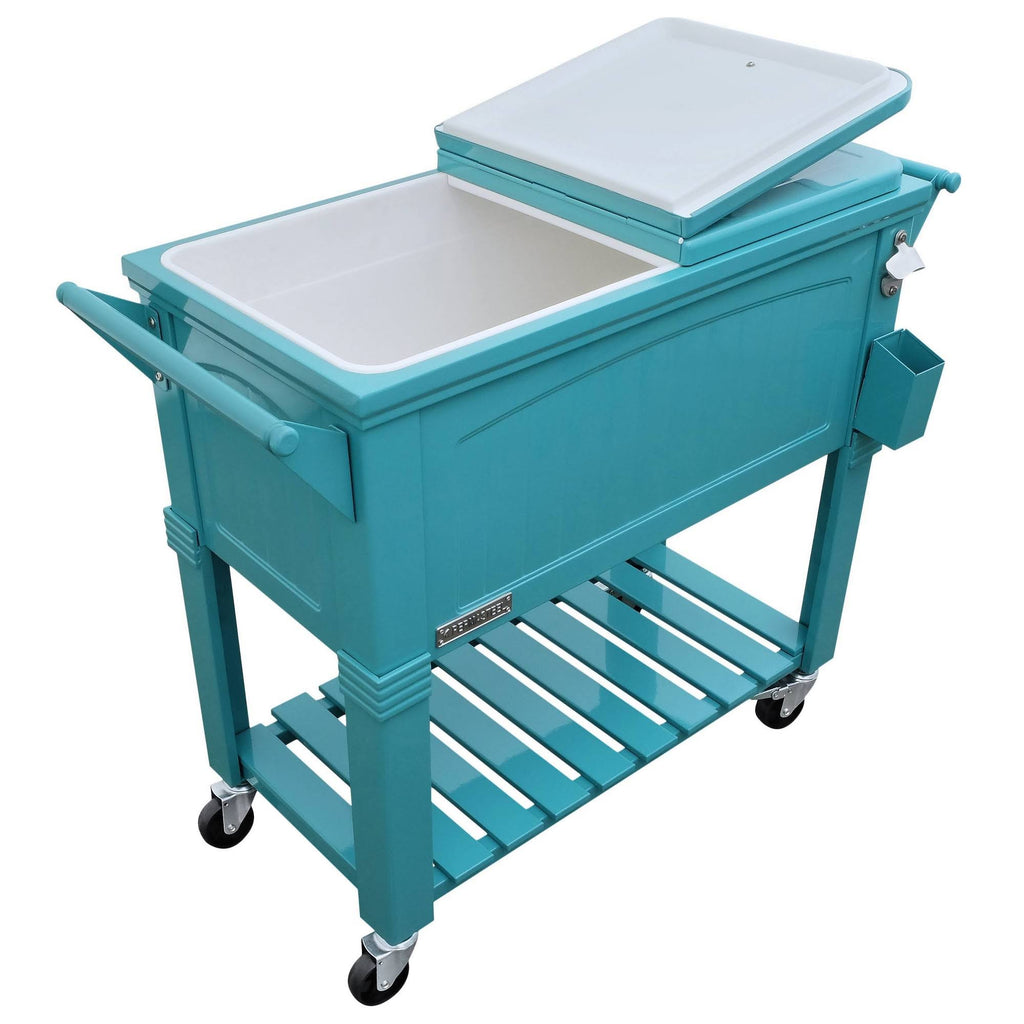 Portable Rolling Patio Cooler 80 qt. W435150