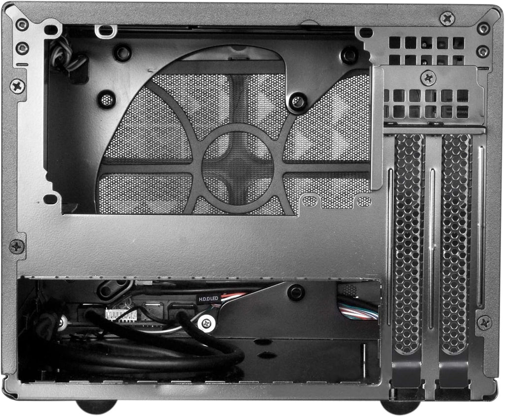 Black Ultra Compact Mini-ITX Computer Case with Mesh Front Panel E283300