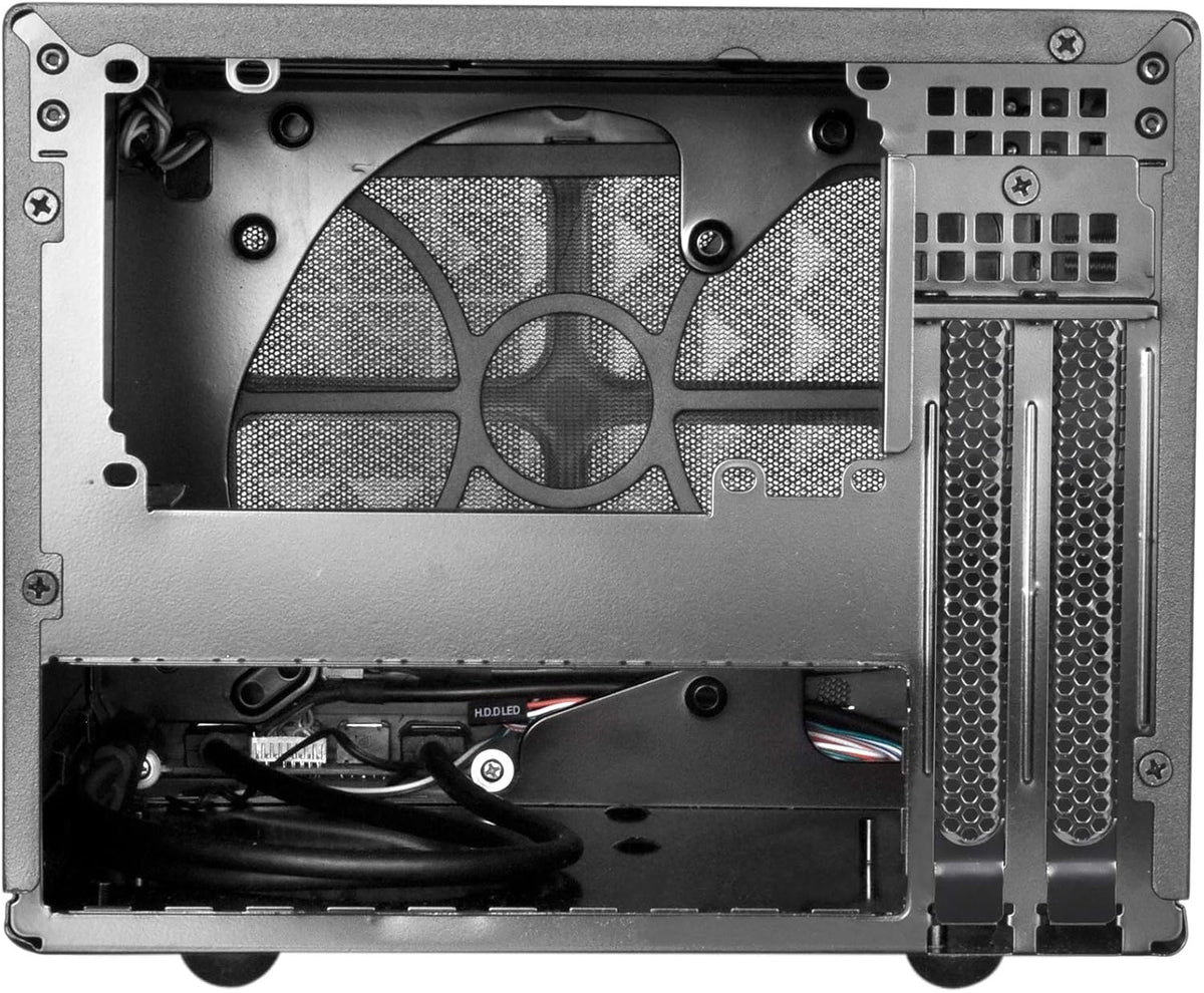 Black Ultra Compact Mini-ITX Computer Case with Mesh Front Panel E283300