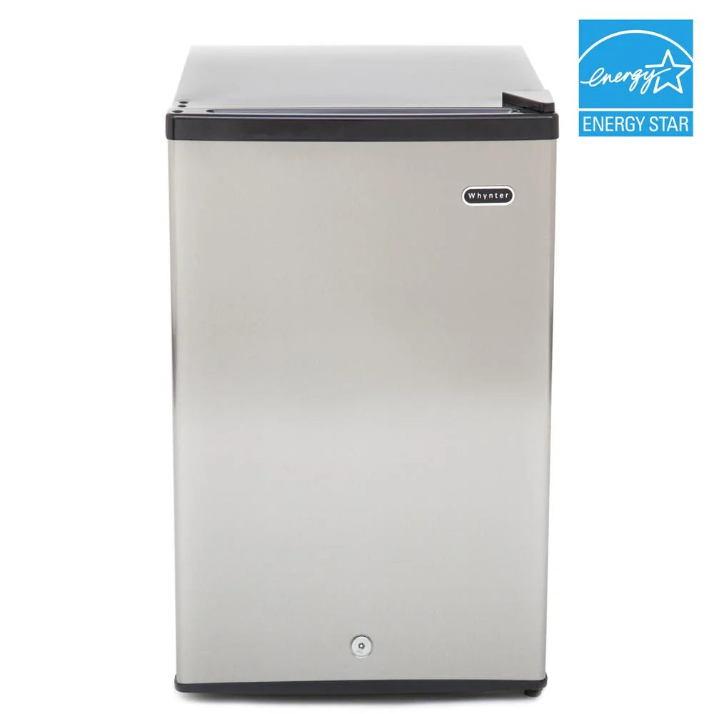 Stainless Steel Upright Freezer with Lock, 2.1 cu ft V774
