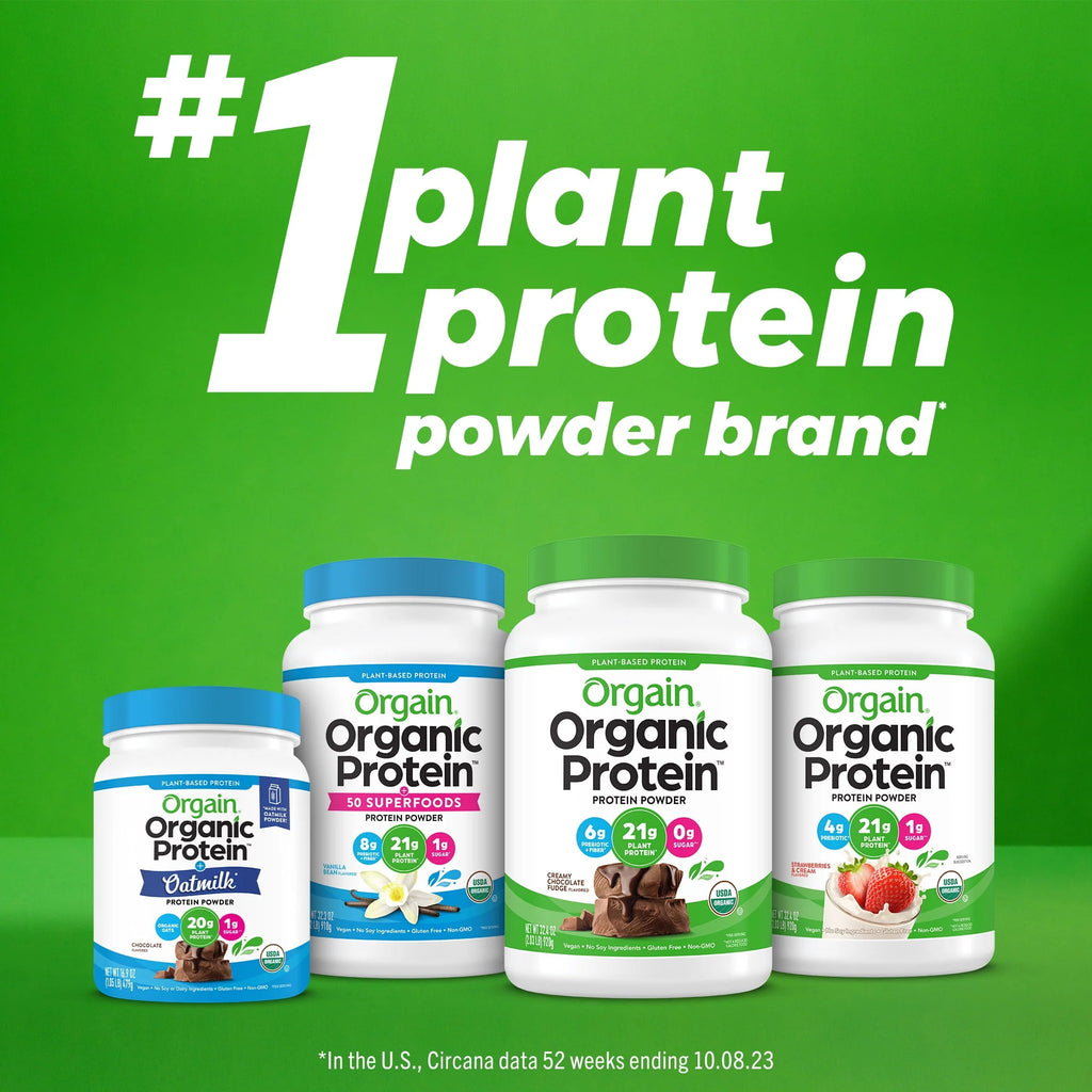Organic Plant Based Protein Superfoods Powder Vanilla Bean 2.02 lb X591349