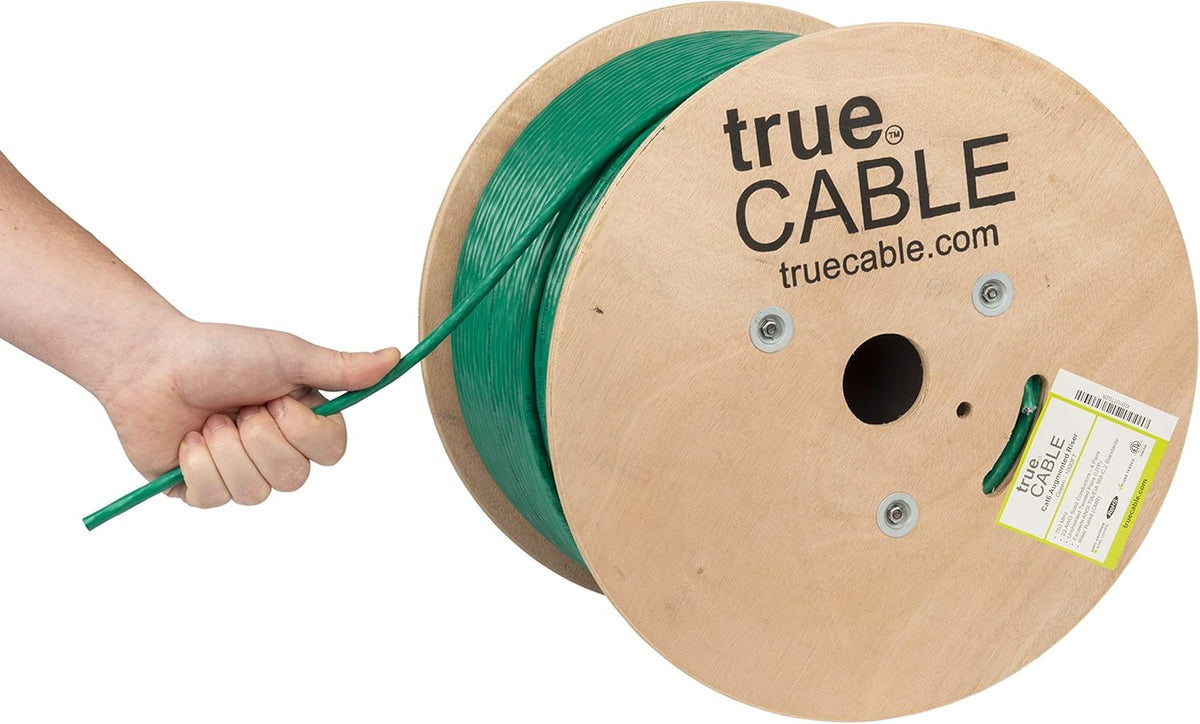 Pink 1000ft Cat6A Riser UTP Bulk Ethernet Cable X65289