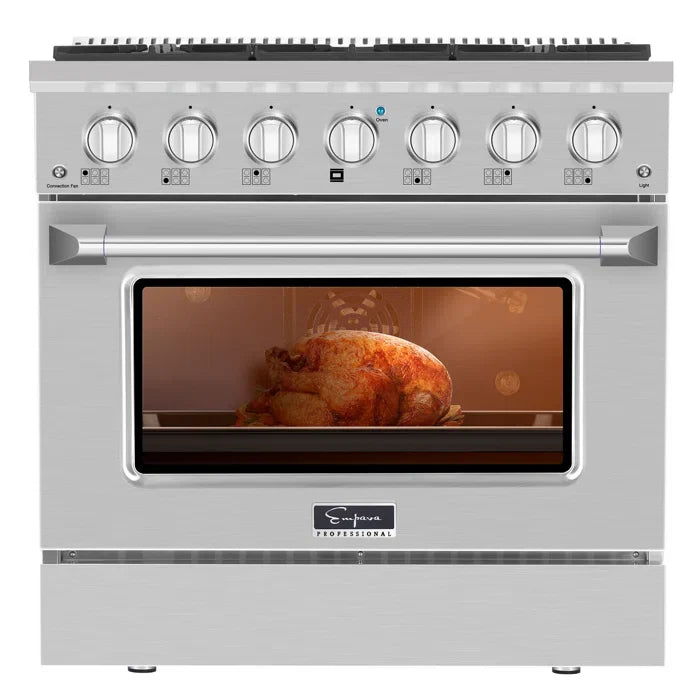 36 Slide-In Single Oven Natural Gas Range with 6 Burners P531