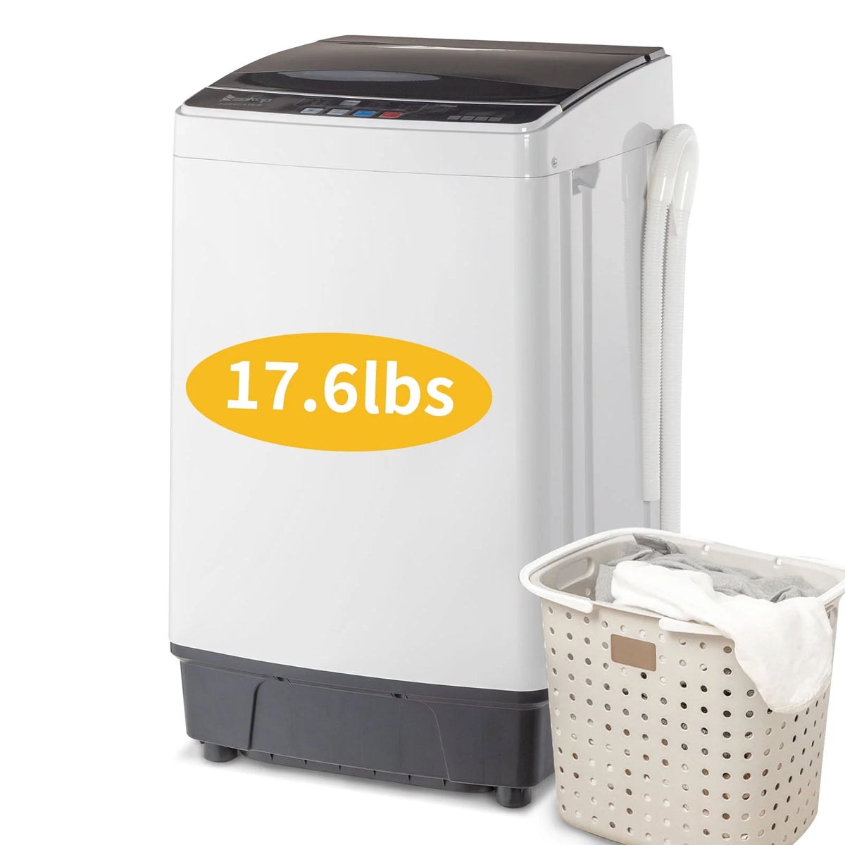 17.6Lbs Top Load Portable Washer with Drain Pump V9193