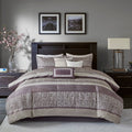 Purple 7 Piece Comforter Set California King R873