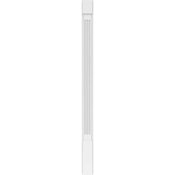Fluted PVC Pilaster with Capital & Base (Pair) X786832