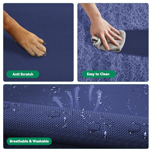 Grey Raised Dog Bed with Washable Mesh Y689103