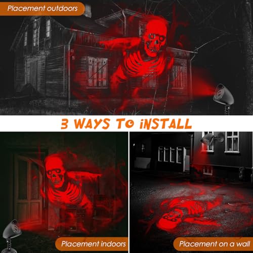 3D Dynamic LED Halloween Projector V134