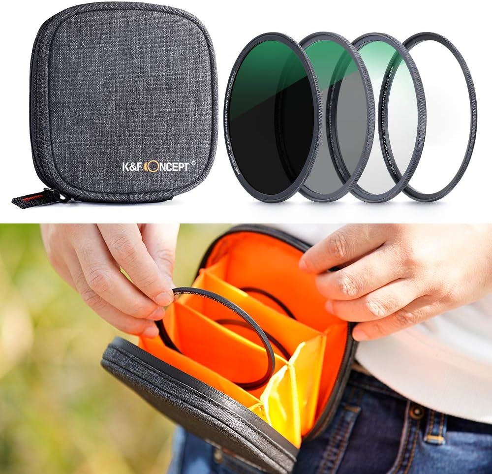 77mm Magnetic Lens Filter Kit with MCUV CPL ND1000 Magnetic Adapter Ring S10012
