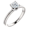 14K White Gold Prong Setting Engagement Ring V37663