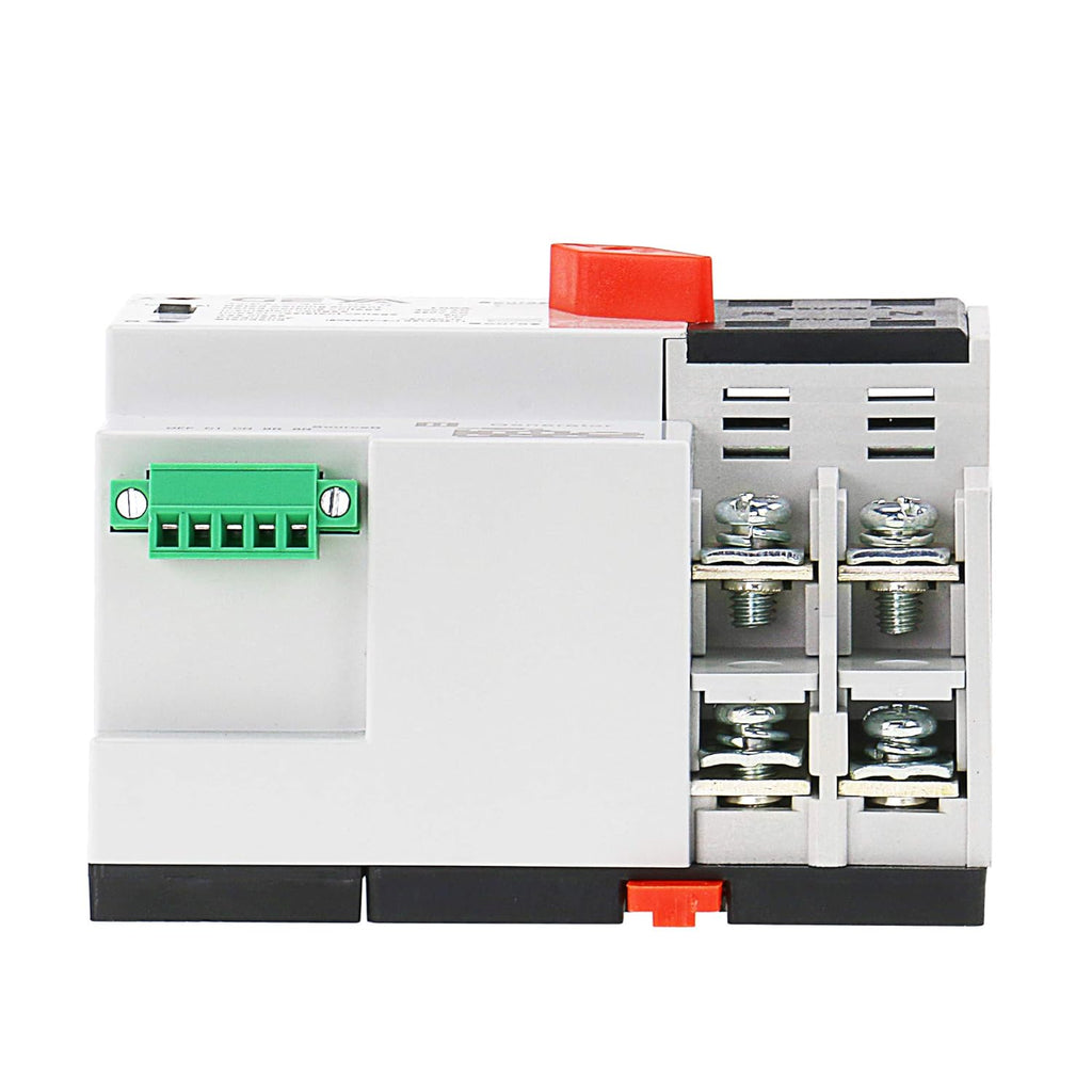 Mini ATS 2P Automatic Transfer Switch Dual Power Switch Din Rail Type 63A 100A U938