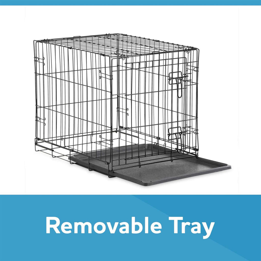 Double Door Folding Wire Dog Crate with Divider U6236