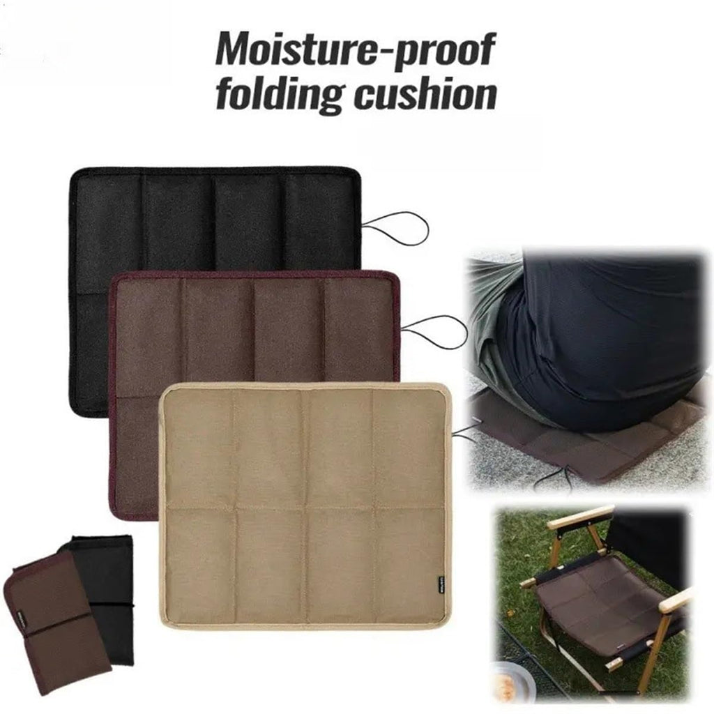 2 pcs Portable Foldable 600D Oxford Cloth Waterproof Camping Seat Cushion Y5232