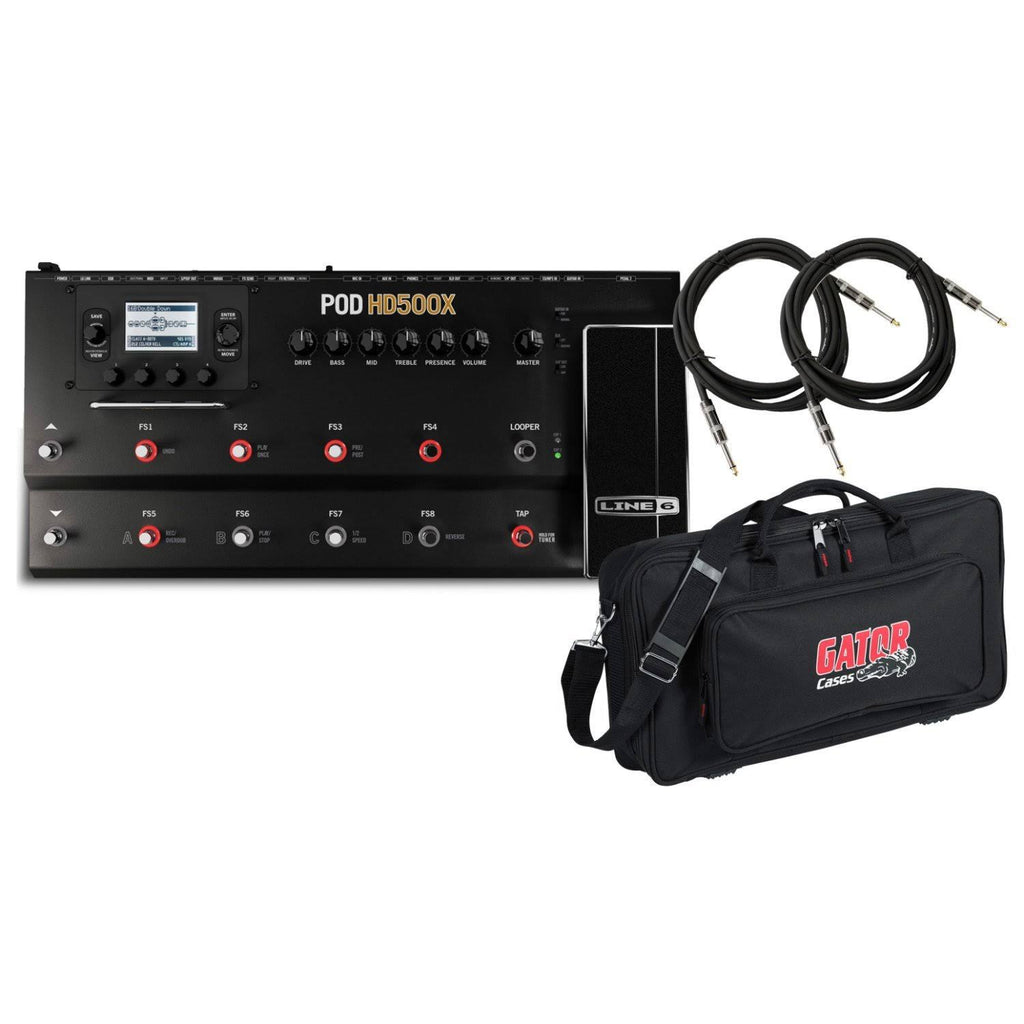 Guitar Multi-Effects Processor with Pedal Bag and 2 Guitar Cables A57554