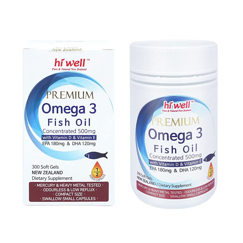 Omega 3 Fish Oil 500mg 300 Softgels G6734