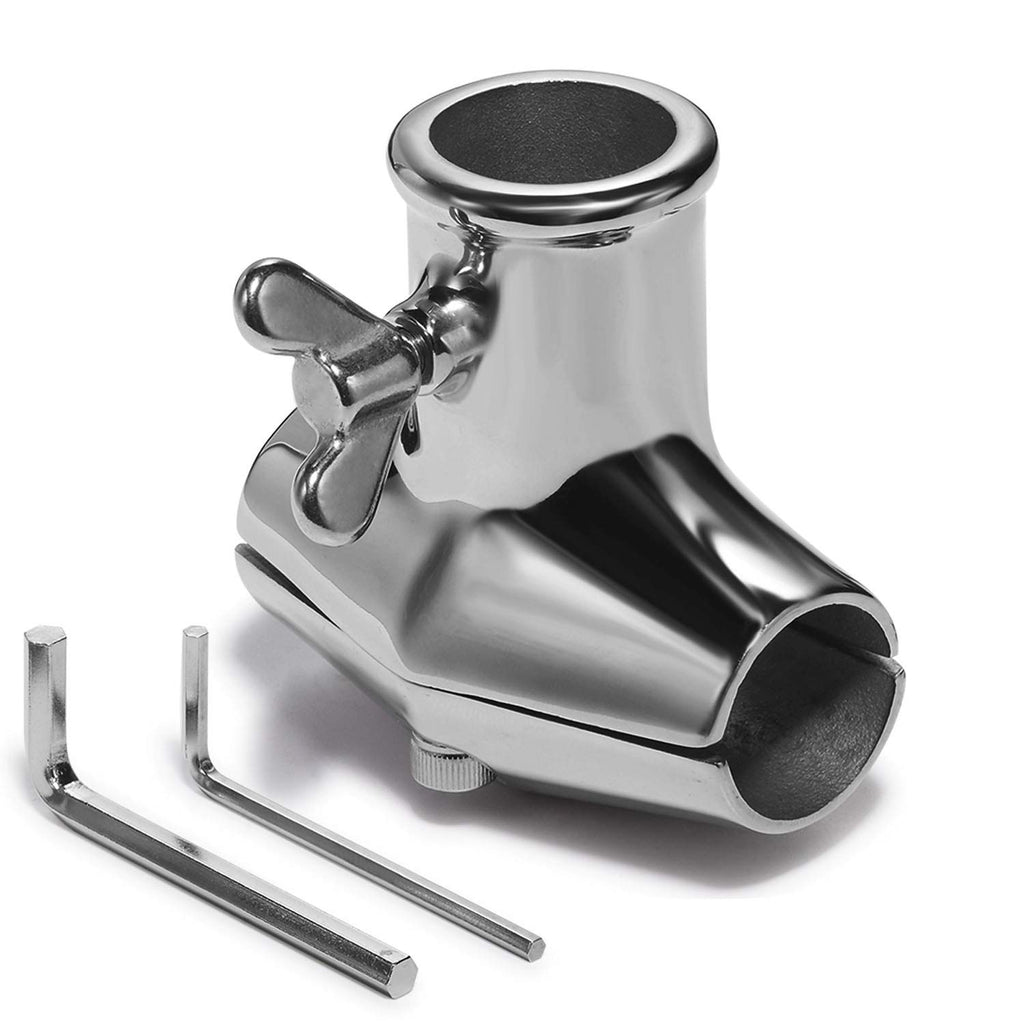 Rail Mount 316 Stainless Steel Flag Pole Holder B72777