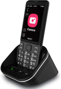 Yellow Unlocked 4G Senior Cell Phone Dual Card Dual Standby with Charging Dock Speaker Pack of 2 K7714