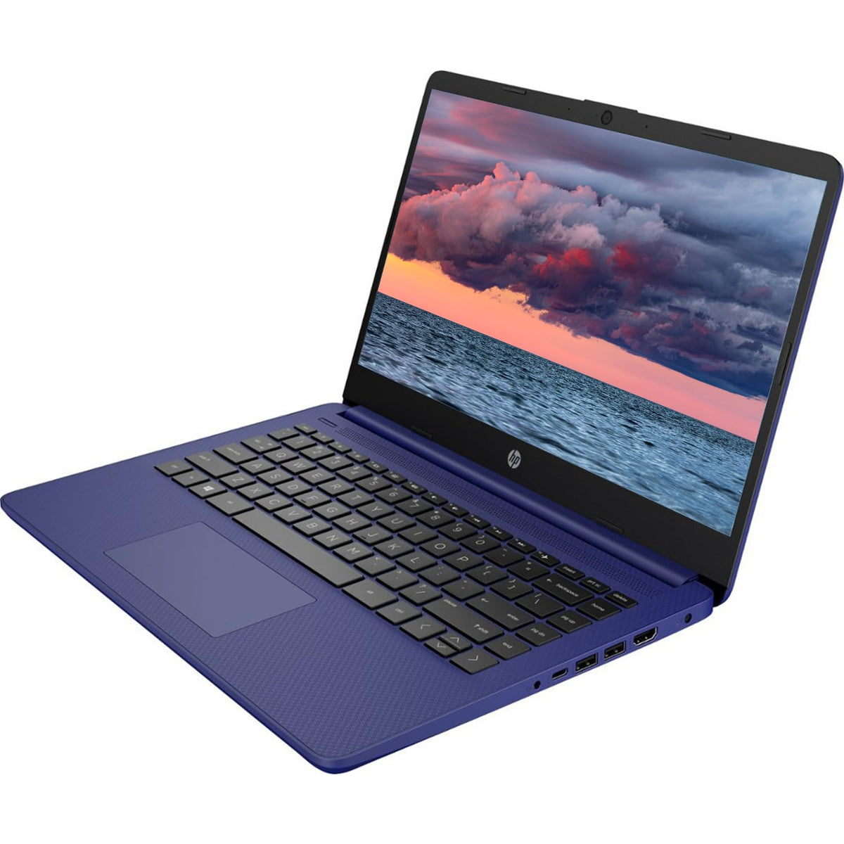 14" HD Display Intel Quad-Core N4120 4GB DDR4 RAM 64GB eMMC Blue Laptop Y65953