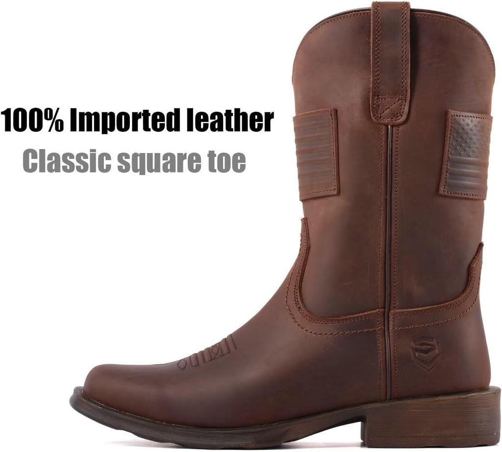 10 Inch Western Cowboy Work Boots F681