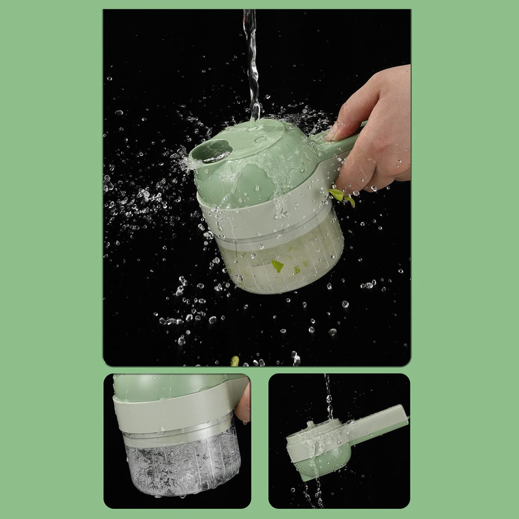 4 in 1 Handheld Electric Vegetable Cutter Set Q449752