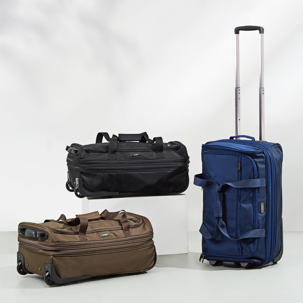 Expandable Carry On Luggage with Wheels Foldable Duffle Bag C1807
