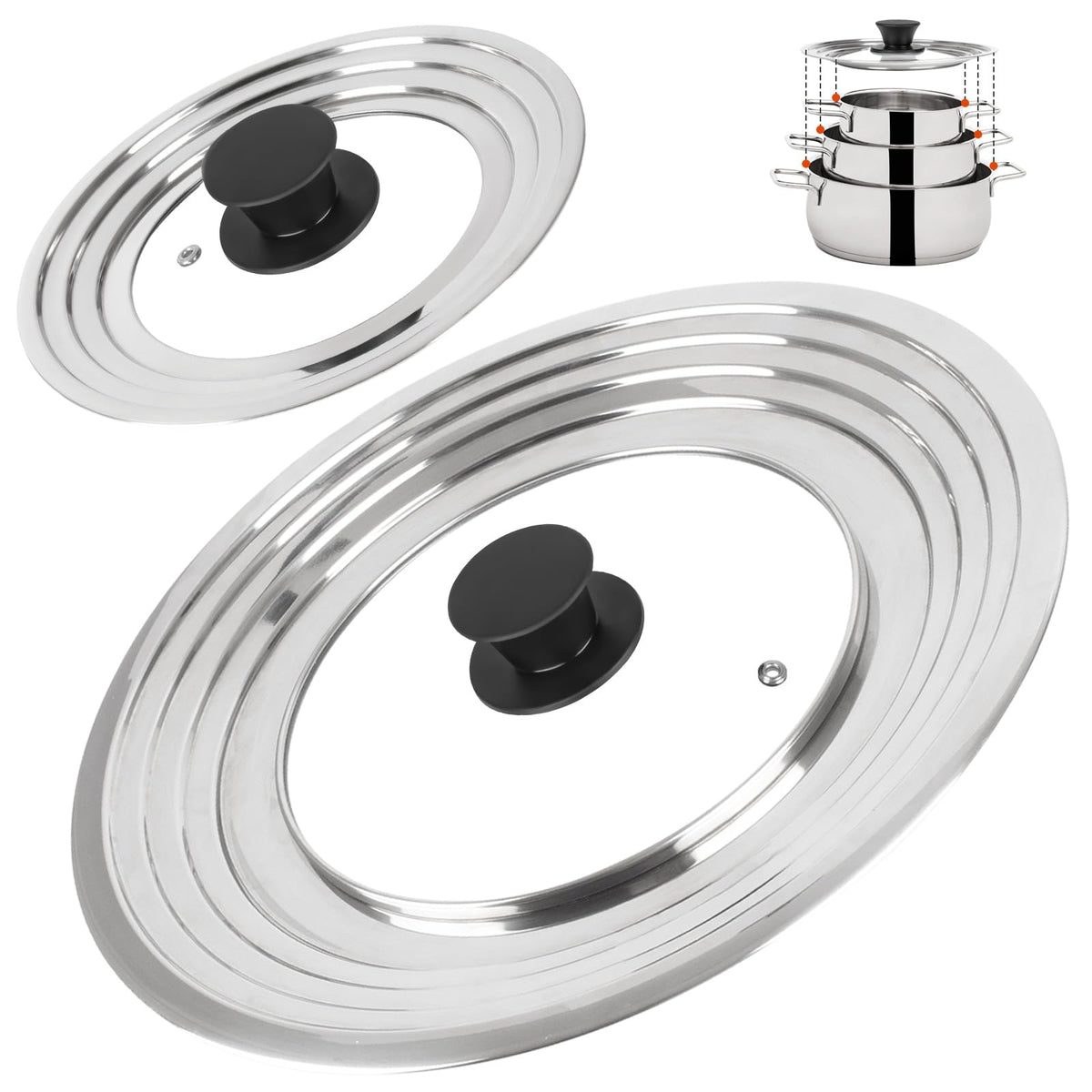 Tempered Glass Cookware Lids O63833