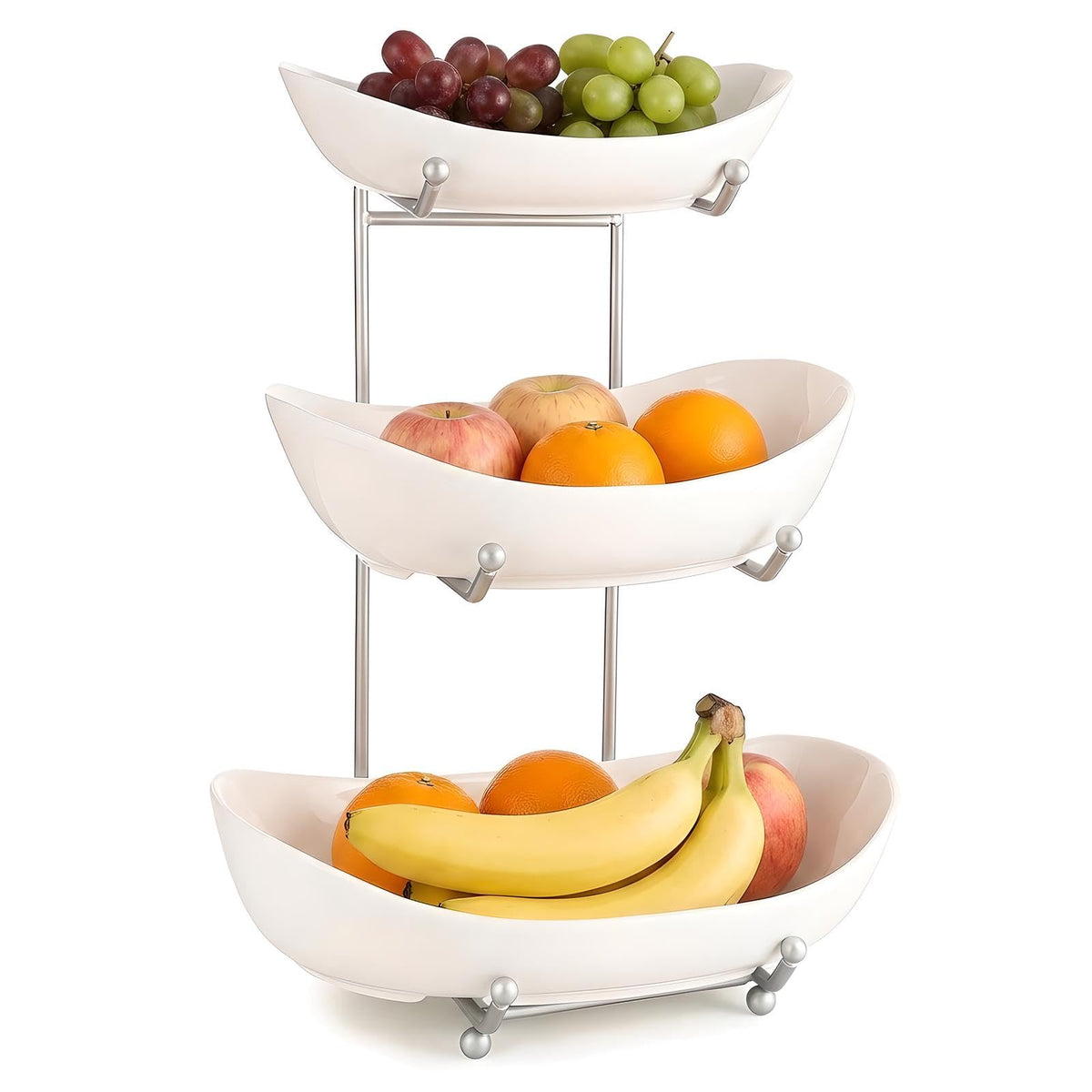 3 Tier Ceramic Fruit Basket with Holder R4680
