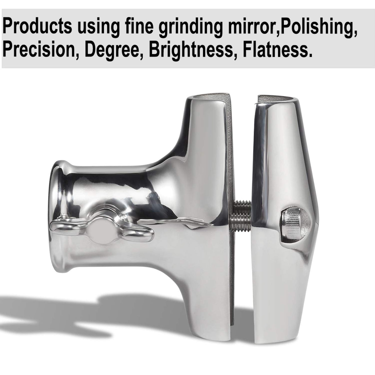 Rail Mount 316 Stainless Steel Flag Pole Holder B72777