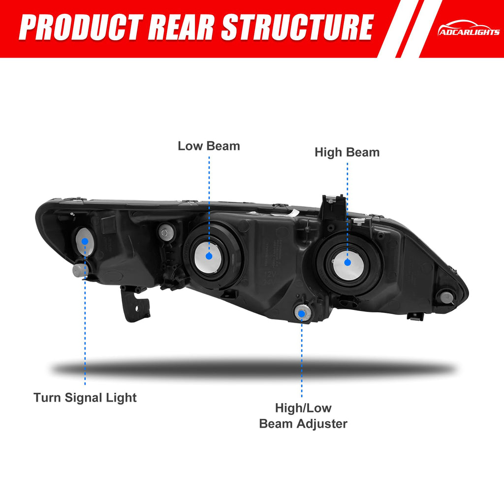 2006-2011 Honda Civic Halogen Headlight U877707