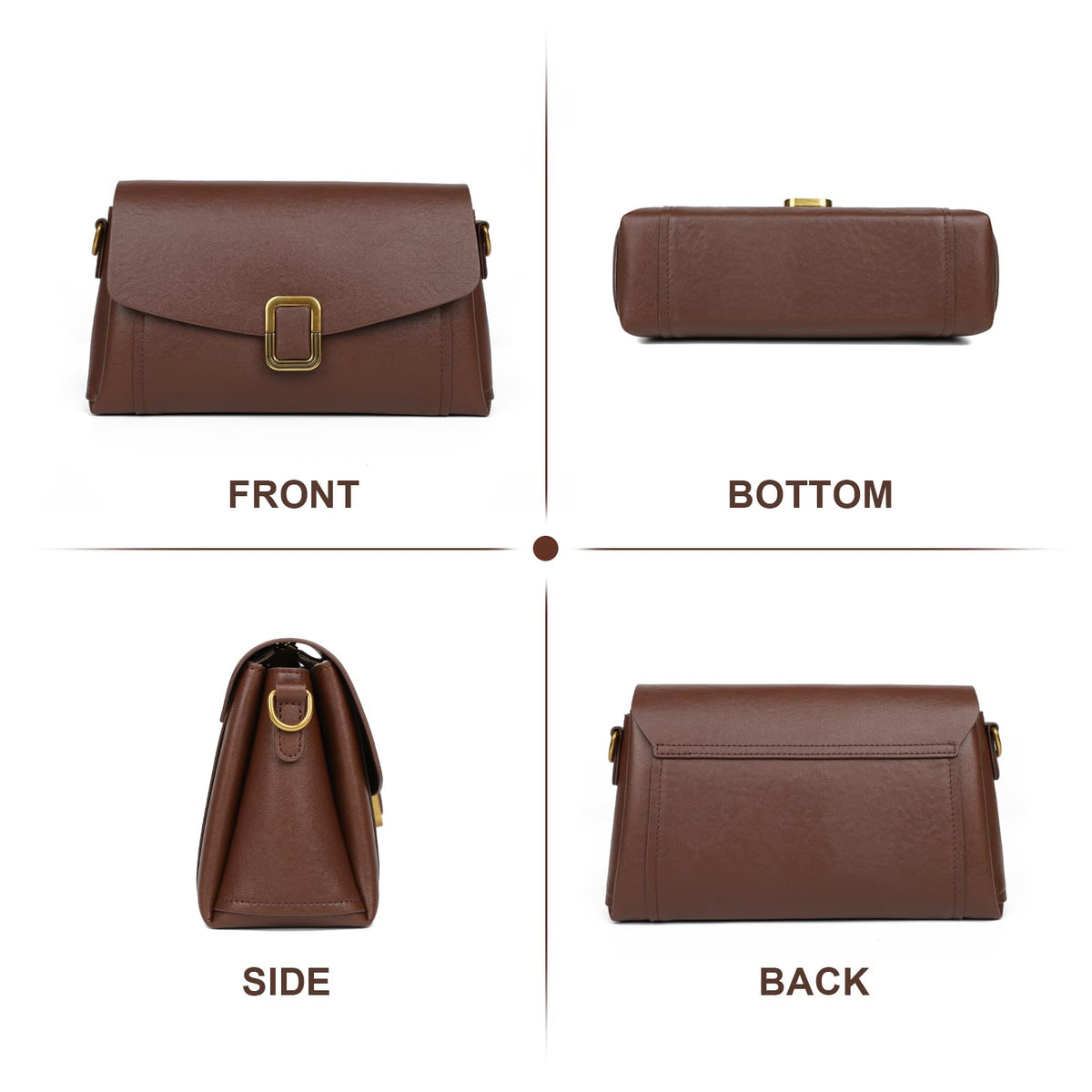 Genuine Leather Crossbody Bag Q642454