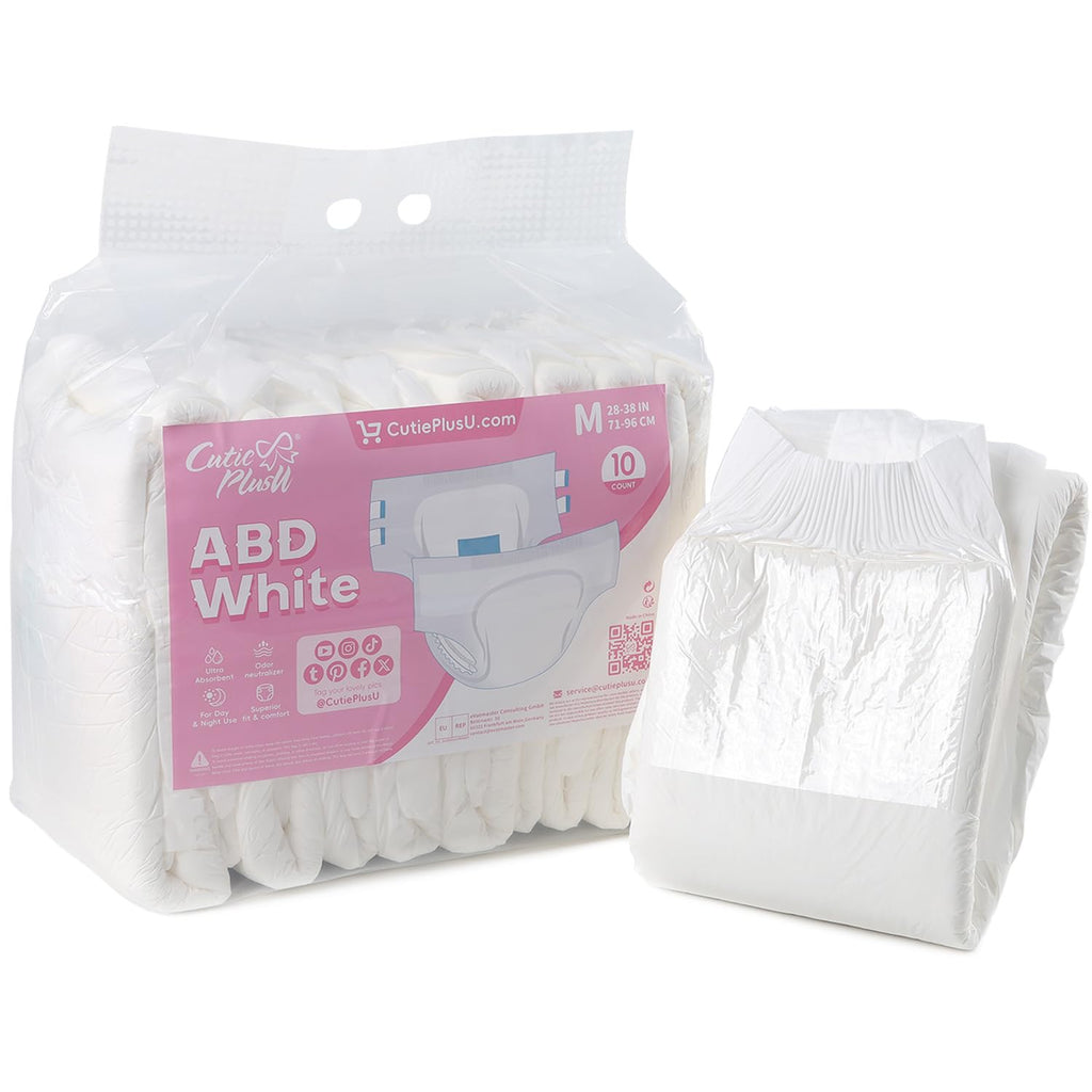 Diaper 10 Pieces Protective Underwear White 28"-38" W416