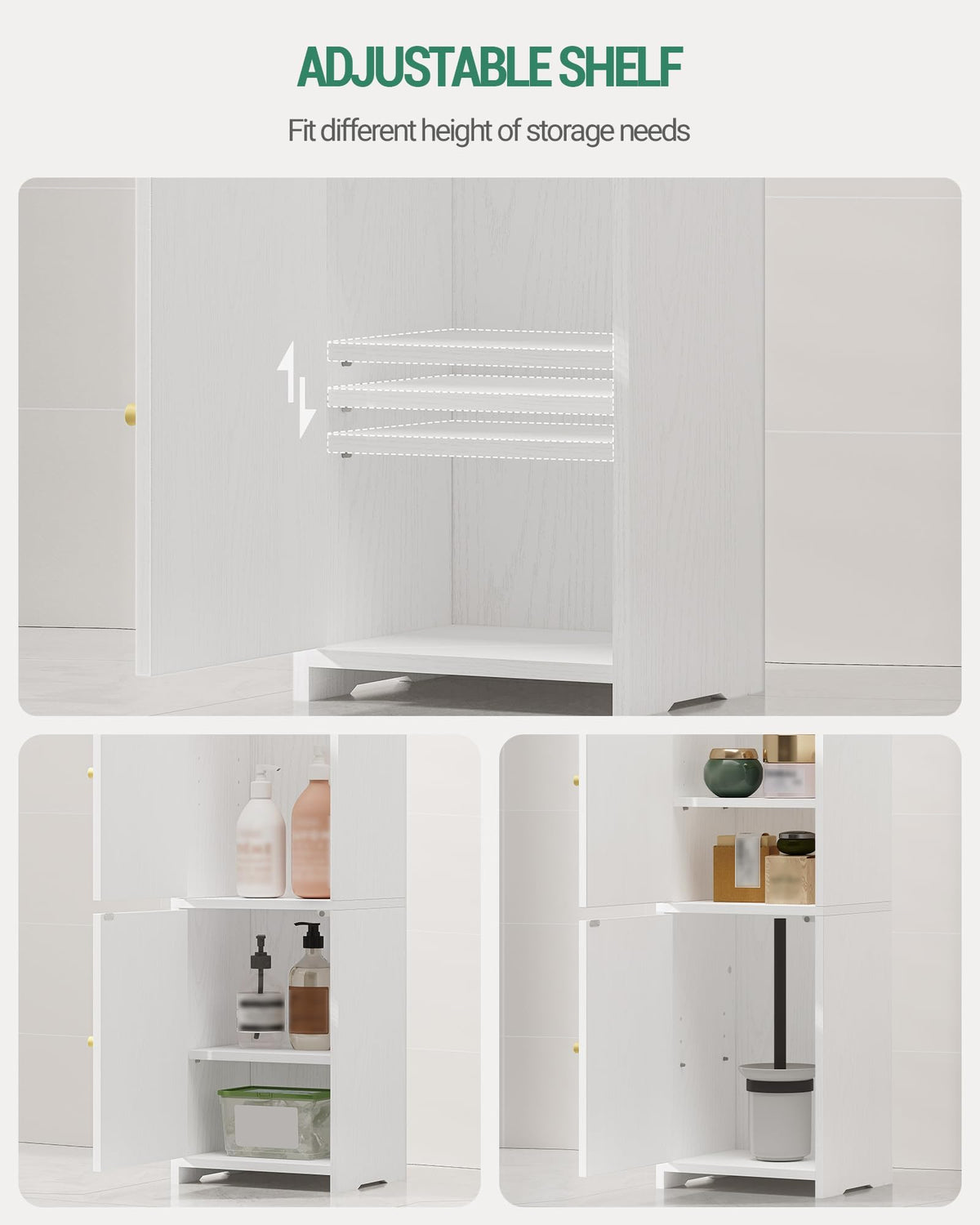 Bathroom Storage Cabinet with 2 Doors Q210
