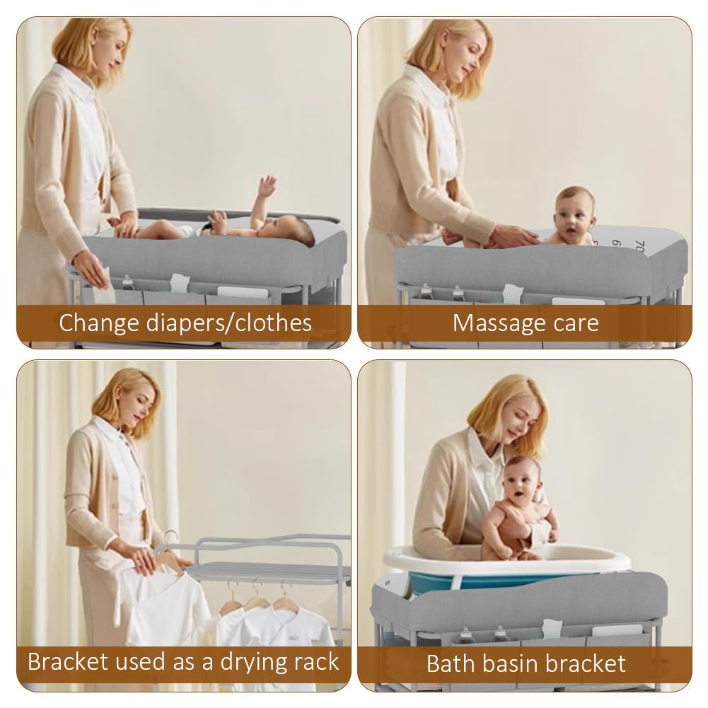 Portable Baby Changing Table with Storage Drawers E117547