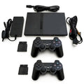 Black PlayStation 2 Console with 2 Wireless Controllers G188014