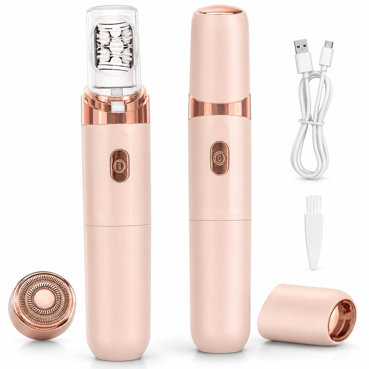 2-in-1 Facial Hair Remover with LED Light R738