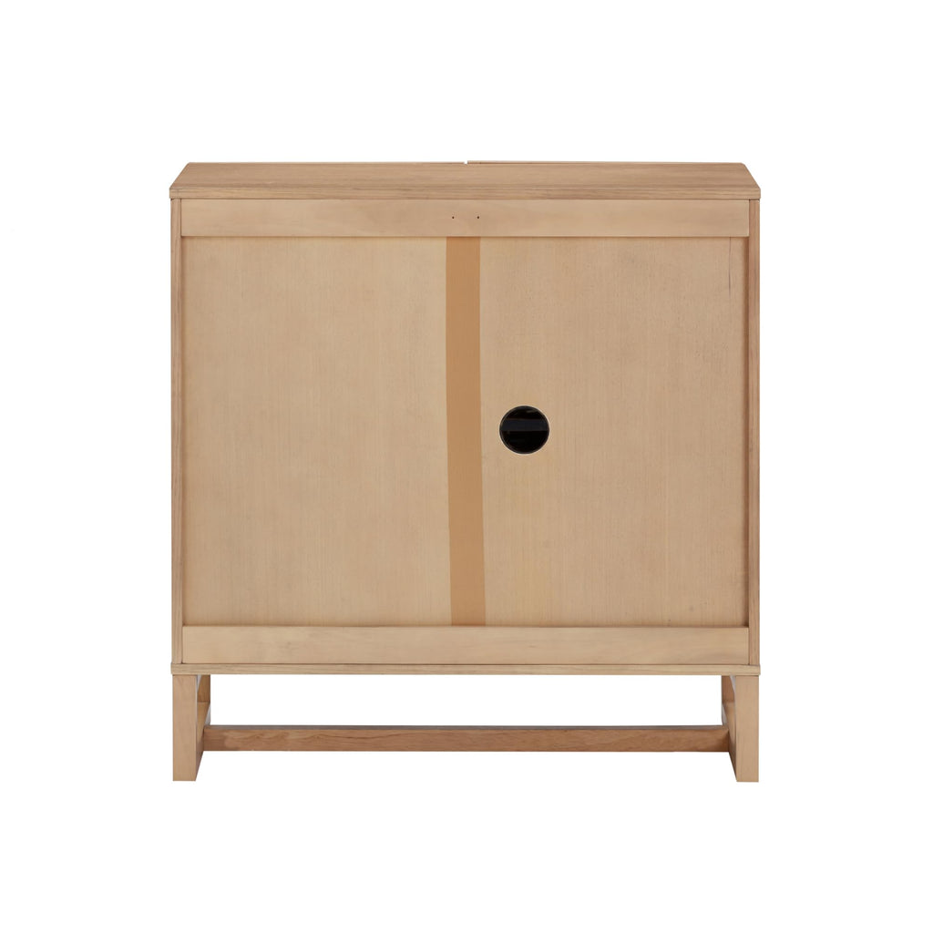Mid-Century Modern Wood Storage Cabinet with Doors Z868