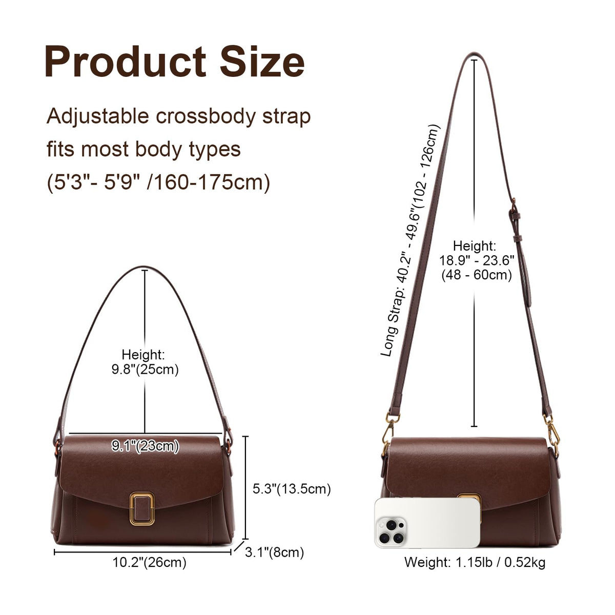Genuine Leather Crossbody Bag Q642454