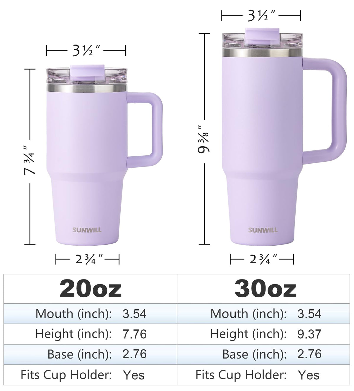 20 oz Insulated Stainless Steel Tumbler with Handle and Straw P150