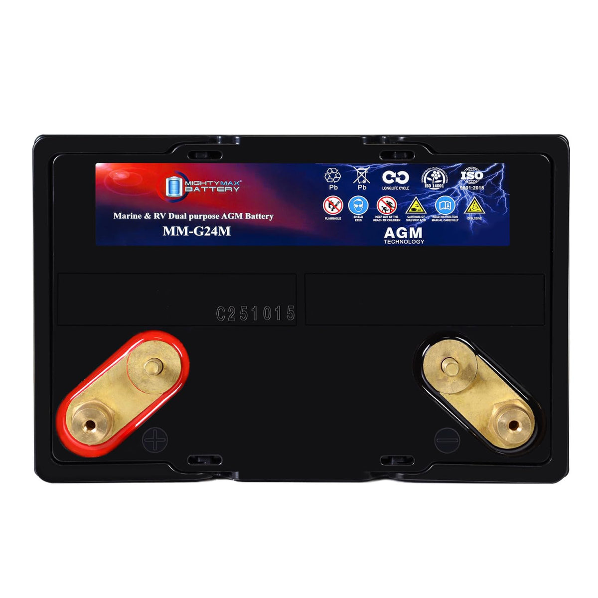 12V 90Ah Group Size 24M Deep-Cycle AGM Battery J45598