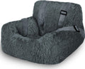 Warm Plush Dog Car Seat with Storage Pocket and Safety Leash Pack of 2 Z577883