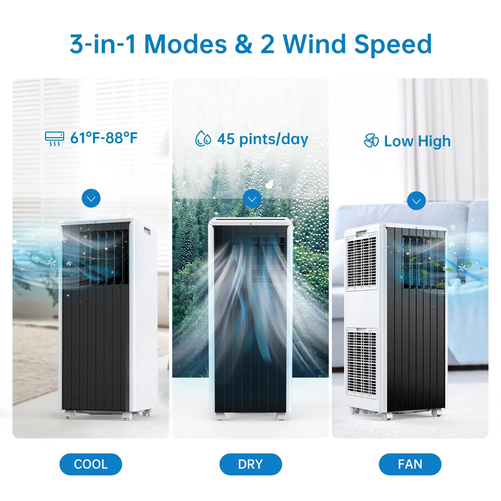 8,000 BTU Portable Air Conditioner with Remote Control N70352
